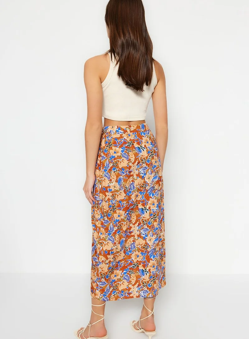 trendyol Floral Print Skirt