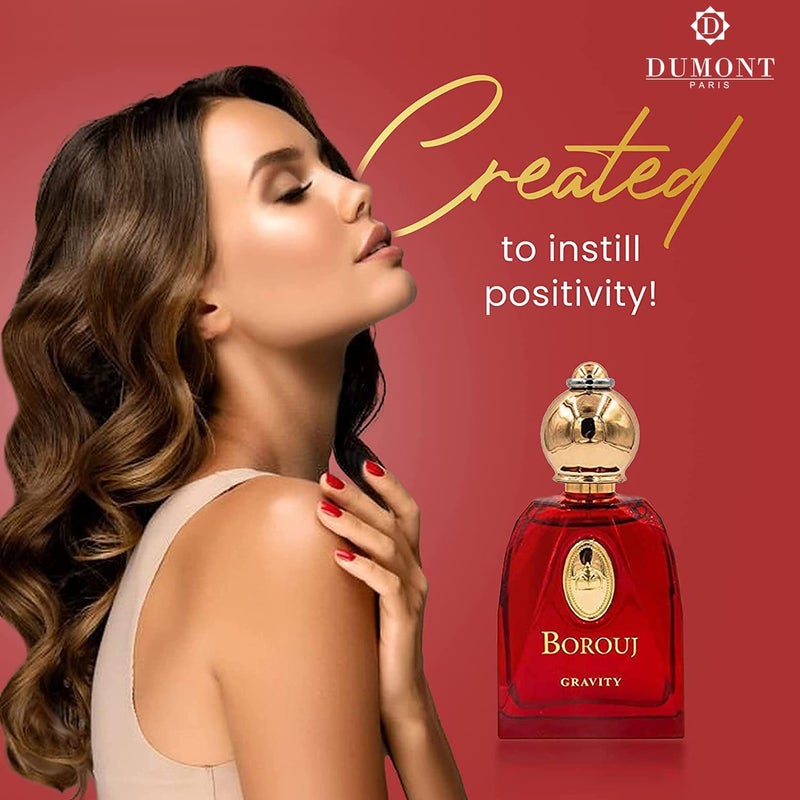 Dumont BOROUJ GRAVITY - 85ml - Unisex Perfume for Men & Women - Agarwood, Vanilla, Woody & Musk Fragrance - Long Lasting Cologne Mist & Body Spray - for Him & Her - Image 5