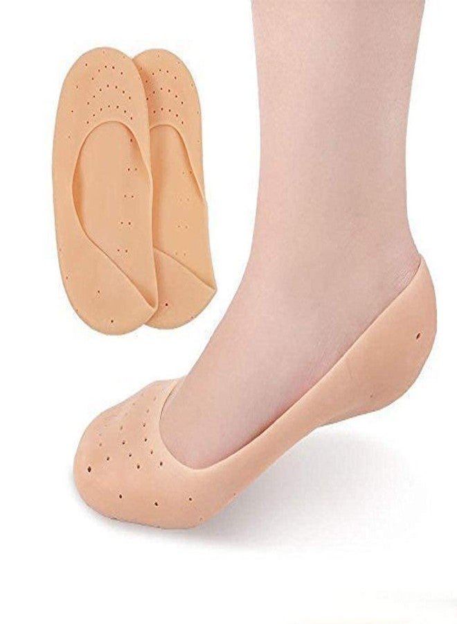 click2shop Anti Crack Full Length Silicone Foot Protector Moisturizing Socks - Foot-Care for Cracked Heels, Heel Pad for Heel Pain, Anti Crack Heel Socks (Silicon Socks) - Image 1