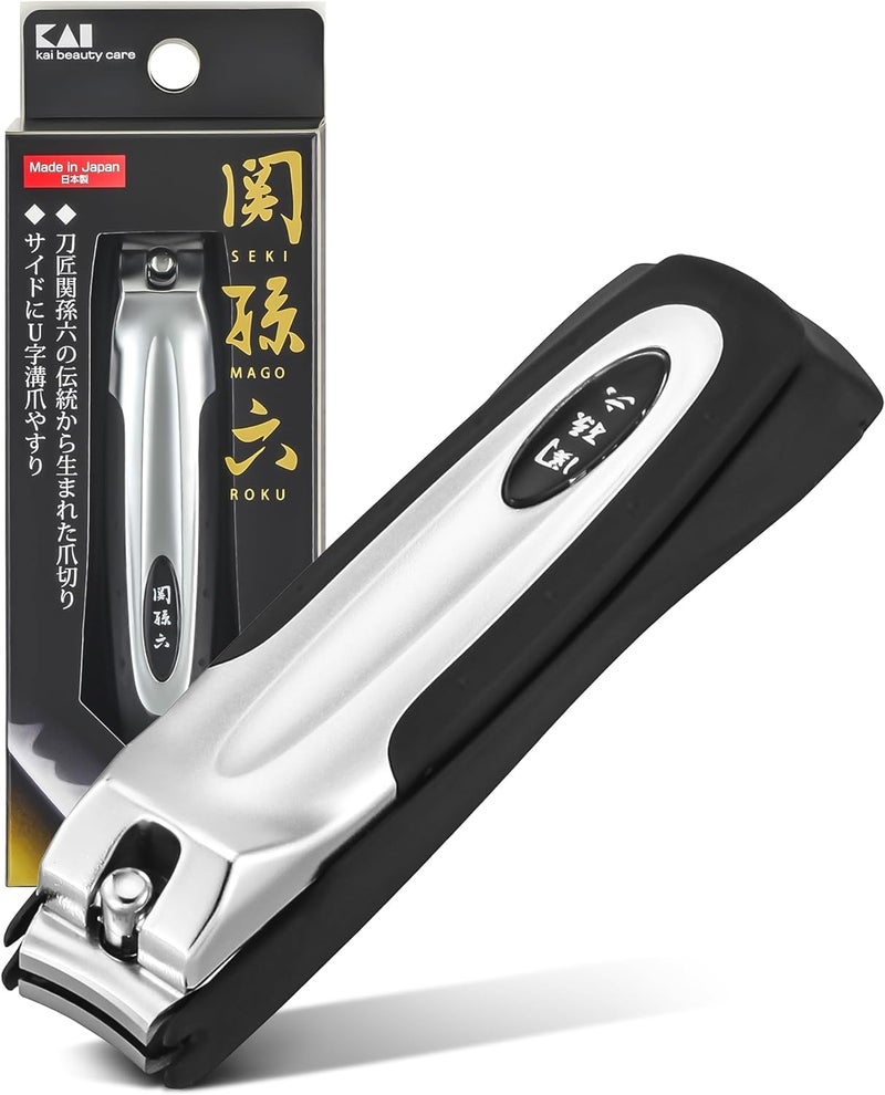 KAI Japanese Nail Clippers With Side Nail File, Stainless Steel, Made in Japan - Image 1