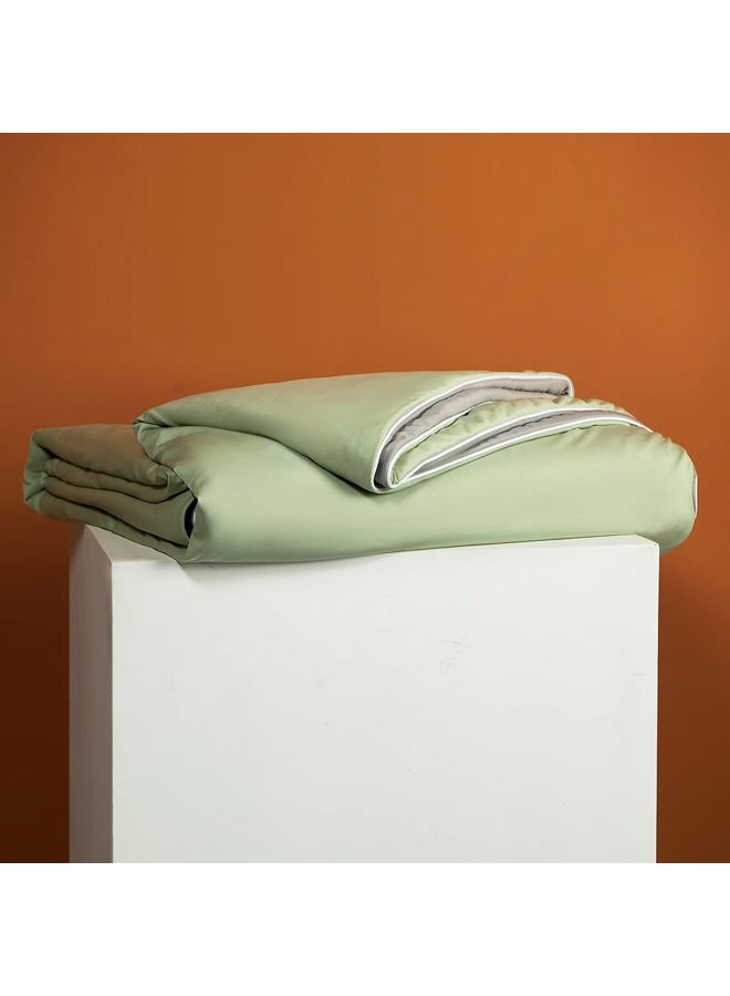LLanCL Cooling Blankets for Hot Sleepers - Cool Like Ice Cream Lightweight Blanket for Summer with Double Side Cold, Cooling Comforter, Quilt, Fabric for Bed (Twin Size 59" x 79" Green & Grey) - Image 5