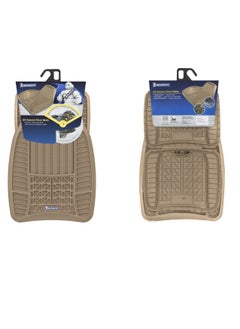 Michelin Michelin Premium Car Rubber Mat (4 pcs Set) with FLEX Lines - TAN  - Image 2