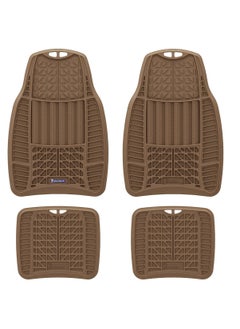 Michelin Michelin Premium Car Rubber Mat (4 pcs Set) with FLEX Lines - TAN  - Image 1