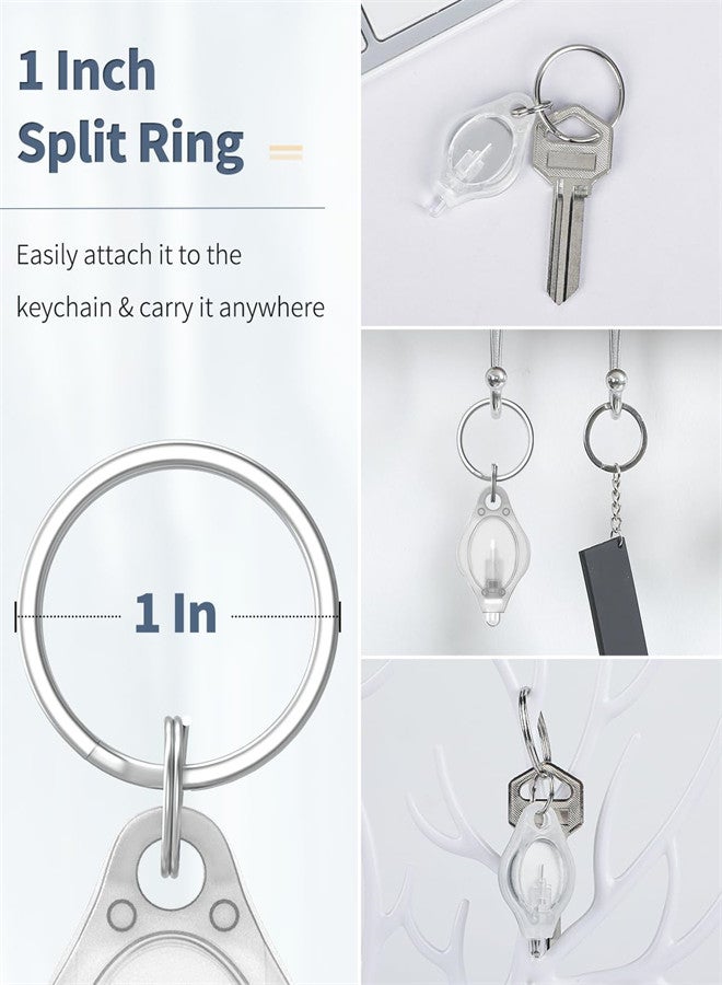 SYOSI 7 Pack LED Flashlight Keychain, Mini Keychain Light 14 Lumen Portable Ultra Bright, Battery Powered Key Ring Torch for Outdoor Camping Hiking and Emergency Lighting - Image 3