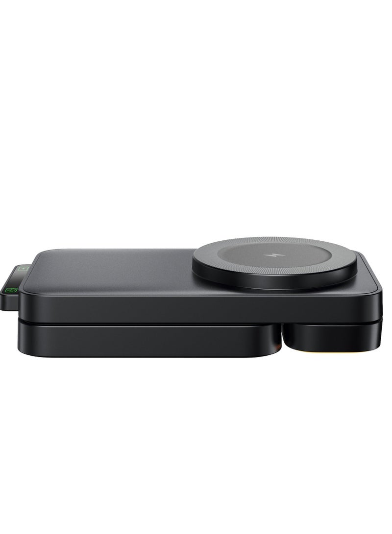 ألترون محطة شحن لاسلكية 3 في 1 من ALTRONE، حامل شاحن مغناطيسي قابل للطي لأجهزة متعددة - متوافق مع iPhone 17/16/15/14/13/12، متوافق مع Watch Series 2–9/SE/Ultra 2، متوافق مع AirPods 4/3/2/Pro 1/2/3 - Image 4