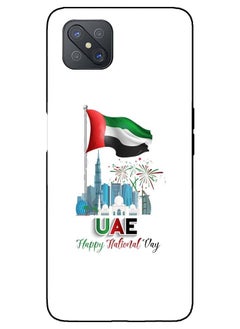 Service Zone Protective Printed Mobile Back Cover Happy UAE National Day For Oppo A92S 