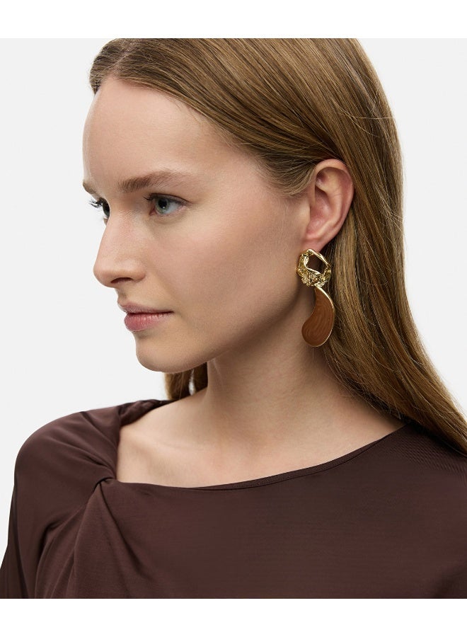 Ipekyol Earrings With Contrasting Resin  - Image 2