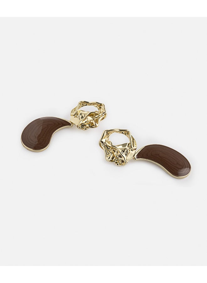 Ipekyol Earrings With Contrasting Resin  - Image 3