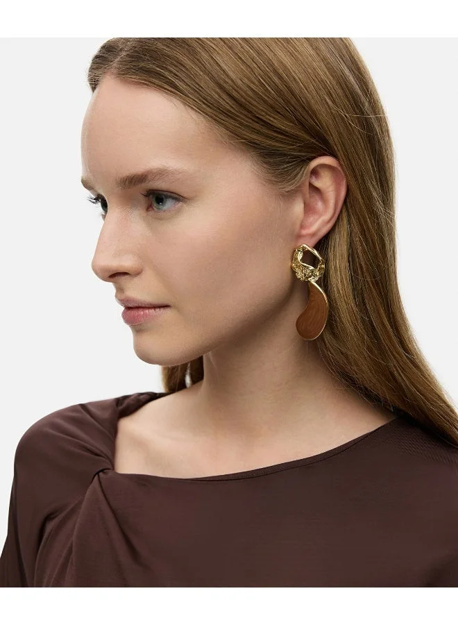Ipekyol Earrings With Contrasting Resin