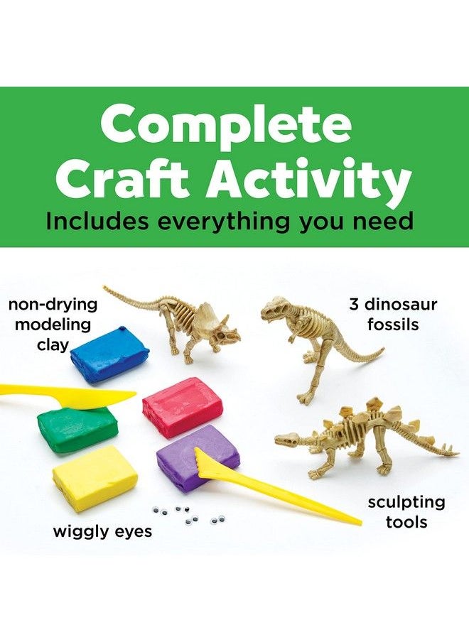 Creativity for Kids - Create With Clay Dinosaurs Build 3 Dinosaur Figures With Modeling Clay - Image 1