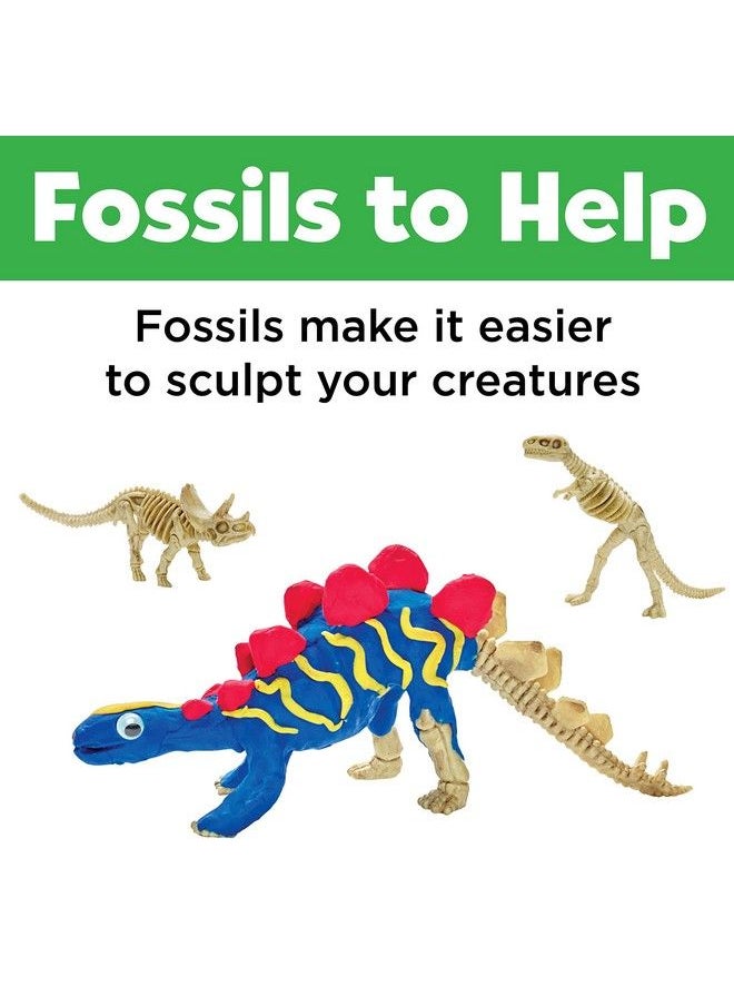 Creativity for Kids - Create With Clay Dinosaurs Build 3 Dinosaur Figures With Modeling Clay - Image 1