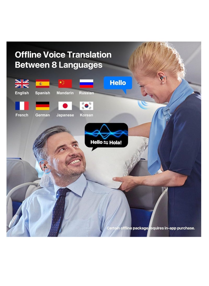 Generic 2025 AI Translator Earbuds, Upgrade 3-in-1 Real-Time Translation for 144 Languages Accents Earphone, HD Sound, Long Battery Life, Ideal for Travel and Business  - Image 2