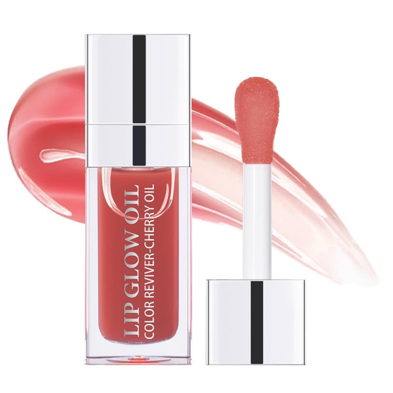 Fovcos Hydrating Lip Glow Oil, Moisturizing Lip Glow Oil, Lip Plumper Gloss, Transparent Lip Gloss, Lip Oil, Plumping Lip Oil, Lip Balm, Tinted Lip Balm Lip Care - Image 1