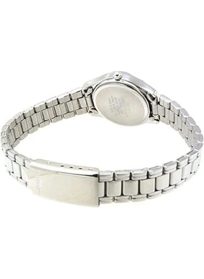 كاسيو women Women'S Watch - Ltp-1275D-7Bdf White Dial, Silver Band women