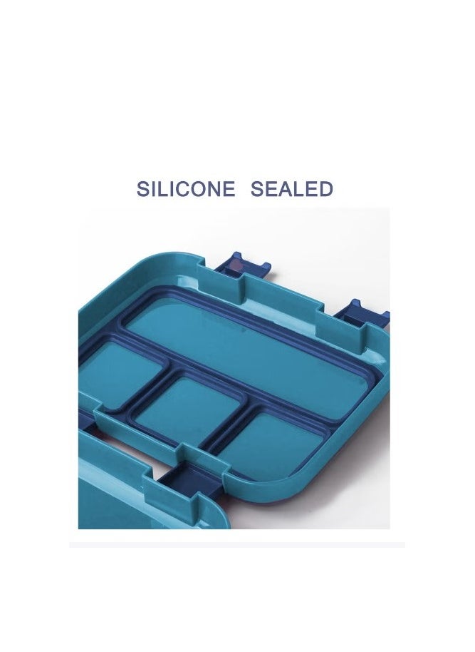 Generic Fashion 1200ml Portable EcoFriendly Lunch Box Waterproof Microwave Bento Box Food container with 4 compartments  - Image 4