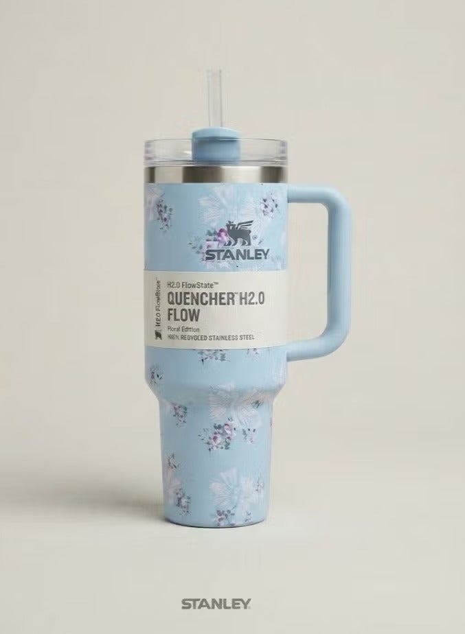 Stanley Quencher H2.0 FlowState Tumbler 40 oz (1.18L) – Insulated Stainless Steel Water Bottle with Handle, Straw, and 3-Position Lid – Keeps Drinks Cold for Hours. - Image 1