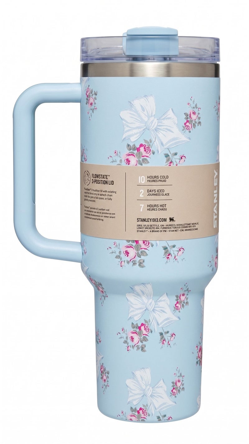 Stanley Quencher H2.0 FlowState Tumbler 40 oz (1.18L) – Insulated Stainless Steel Water Bottle with Handle, Straw, and 3-Position Lid – Keeps Drinks Cold for Hours. - Image 2
