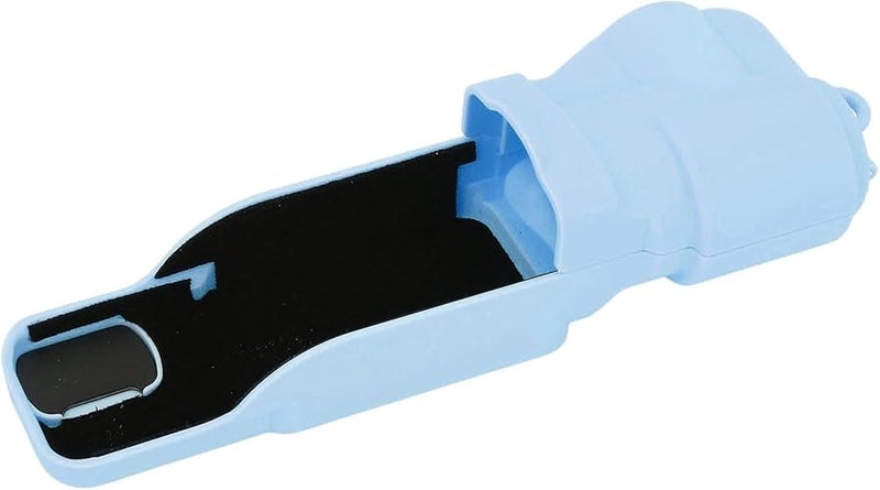 Blue Camera Lens Protective Cover with Flip Dust Proof ABS Material Wristband Hole - Image 4