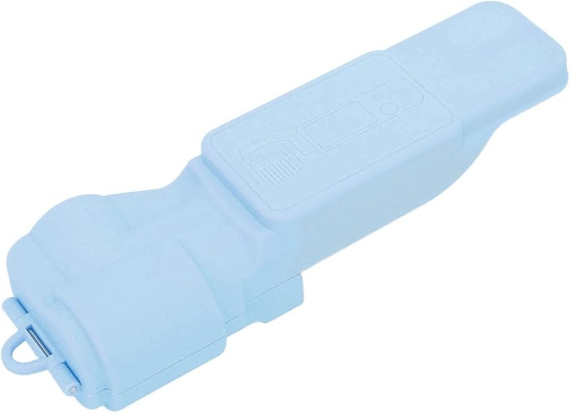 Blue Camera Lens Protective Cover with Flip Dust Proof ABS Material Wristband Hole - Image 2