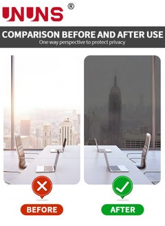 ملصق غشاء نافذة PVC، طبقة عاكسة للخصوصية في اتجاه واحد، طبقة نافذة للتحكم في الحرارة، تحجب الشمس ومضادة للأشعة فوق البنفسجية نافذة عاكسة للضوء للمنزل، 60 × 200 سم - pzsku/Z8A39AF39603D0344E1D3Z/45/_/1716257634/deae5de0-52df-409f-850a-066fd2b7f17d