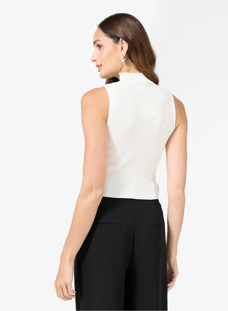 ELLA High Neck Knit Top
