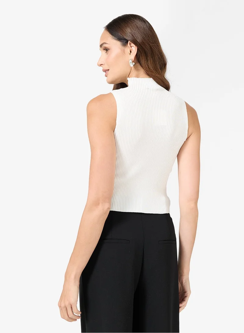 ELLA High Neck Knit Top