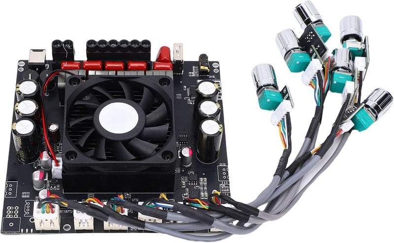 Zunate 2.1 Channel BT Amplifier Board, 200Wx2 and 400W Subwoofer Power with Treble and Bass Control, Compatible with Home Speakers and BT Devices - Image 1