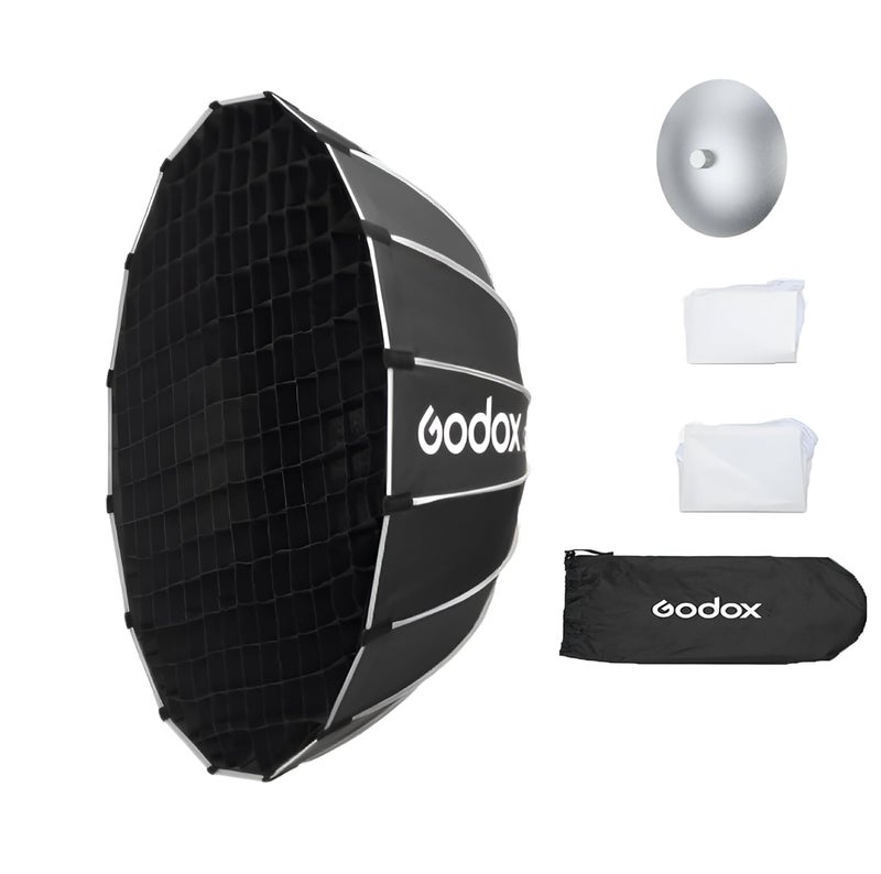 Godox S65W B/W 65cm/25.6in Quick Release Umbrella Softbox with Grid | Professional Foldable Softbox with Standard Bowen Mount & Diffusers for Photography Studio Photography - Image 5