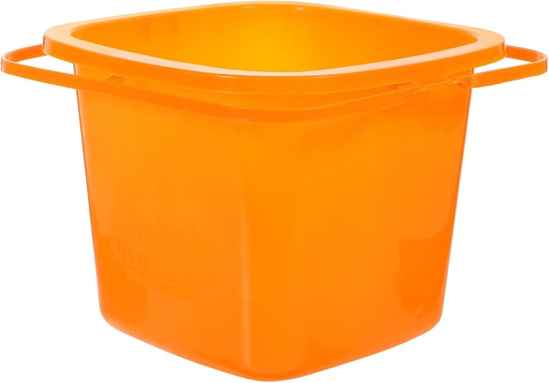 POPETPOP Small Plastic Paint Bucket with Handle and Lid, Multi-Use Mixing and Paint Storage Holder, Sturdy Handheld Art Bucket for Painting Supplies and DIY Projects - Image 1
