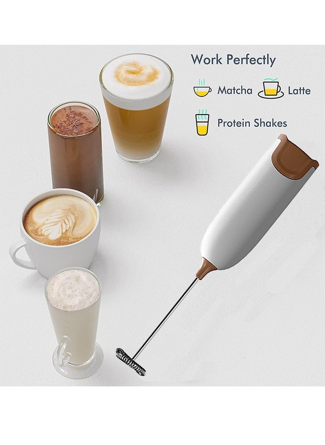 KASTWAVE - Electric Milk Frother Handheld, Battery Operated Whisk Beater Foam Maker, Professional Kitchen and Barista Tool, Perfect for Lattes or Cappuccinos, Milk Shakes and Macchiatos, Let You Enjoy Foam Drinks - Image 1
