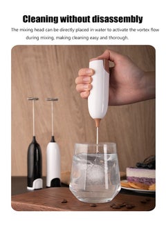 KASTWAVE Electric Milk Frother Handheld, Battery Operated Whisk Beater Foam Maker, Professional Kitchen and Barista Tool, Perfect for Lattes or Cappuccinos, Milk Shakes and Macchiatos, Let You Enjoy Foam Drinks  - Image 2