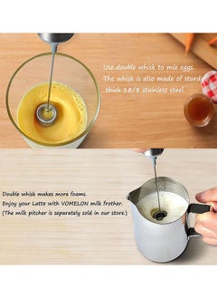 KASTWAVE Electric Milk Frother Handheld, Battery Operated Whisk Beater Foam Maker, Professional Kitchen and Barista Tool, Perfect for Lattes or Cappuccinos, Milk Shakes and Macchiatos, Let You Enjoy Foam Drinks  - Image 4