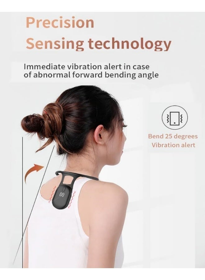 BESTPEAK Intelligent Pose Corrector, Smart Back Support, Hunchback Smart Corrector, Back Posture Monitoring Improvement Hunchback Posture Corrector Vibration, Unisex (Black) - Image 4