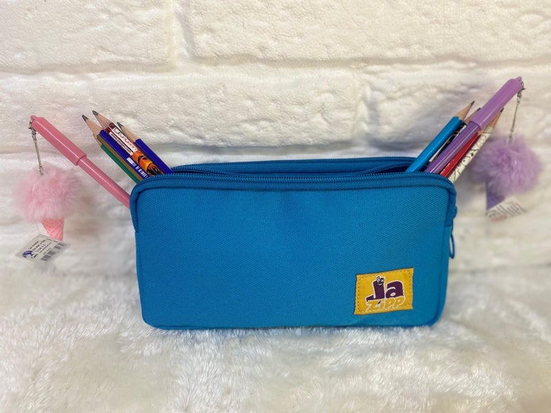 Jazipp Premium Double Compartment Pencil Case Pencil Bag Pencil Holder 22X12X4CM - Image 1