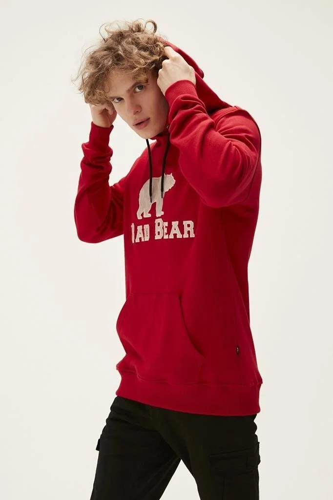 باد بير Brand Hoodie Claret Red Men's Sweatshirt 22.02.12.001-C54