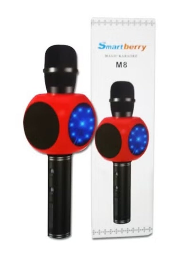 Smart Berry Bluetooth Karaoke Microphone Wireless – Rechargeable Handheld Mic with HD Clear Sound, Built-in Speaker, Echo Effect, Noise Reduction, Portable Singing Mic for Home, Parties & Outdoor Fun – Android/iPhone Compatible - Image 1