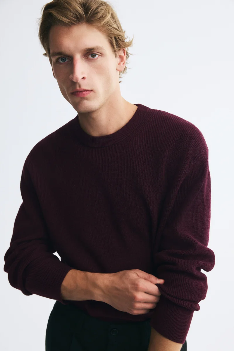H&M Regular Fit Rib-knit cotton jumper