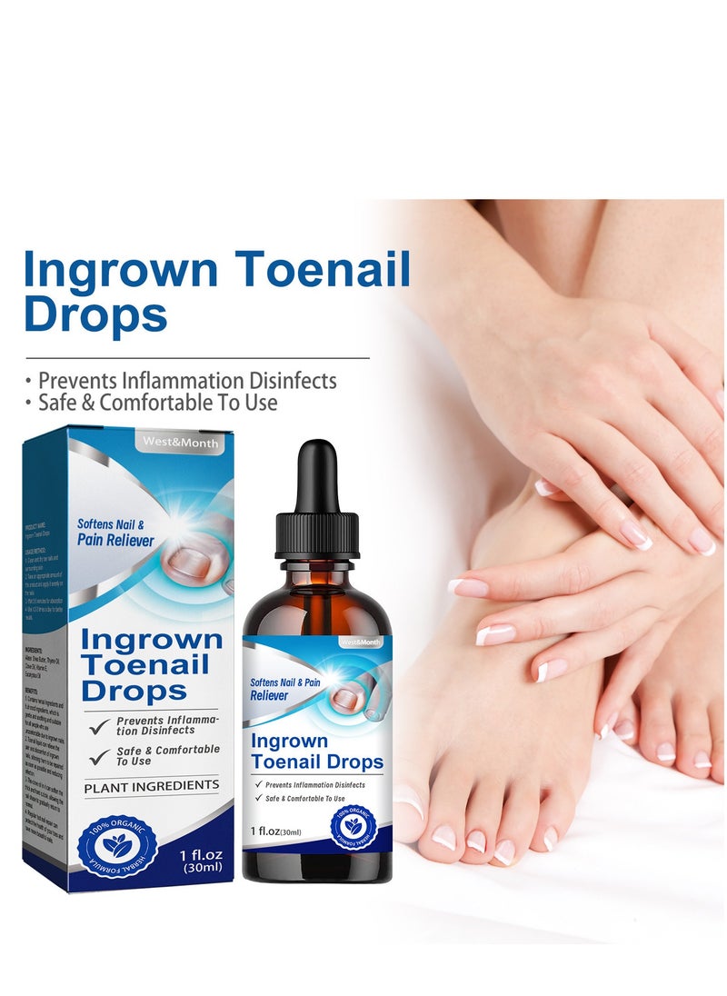 Toenail ingrown relief solution treats ingrown toenails and relieves toenail pain