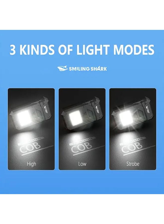 TIP 060 Black 2 in 1 COB Flashlight and Lighter USB C Rechargeable Keychain Torch - Image 4