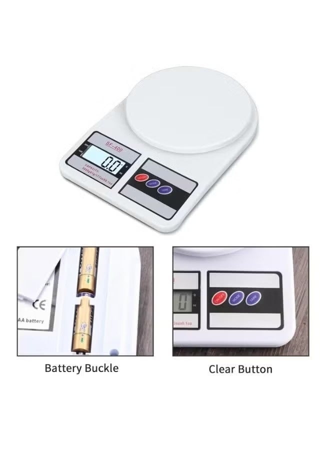 ELTRAZONE Digital Kitchen Scale 10kg/0.1g – High Precision Food Scale with LCD Display - Image 3