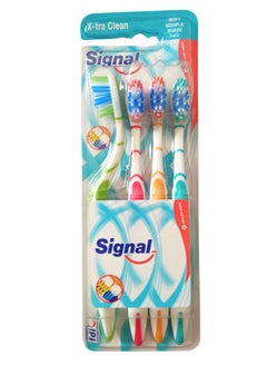 Signal Signal X-tra clean tooth brush soft pack OF 4 