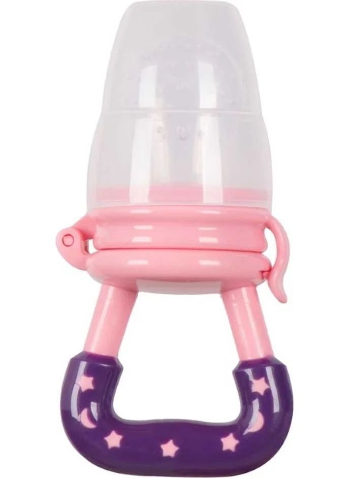 Sevi Bebe Silicone Fruit Pacifier & Teether - Pink