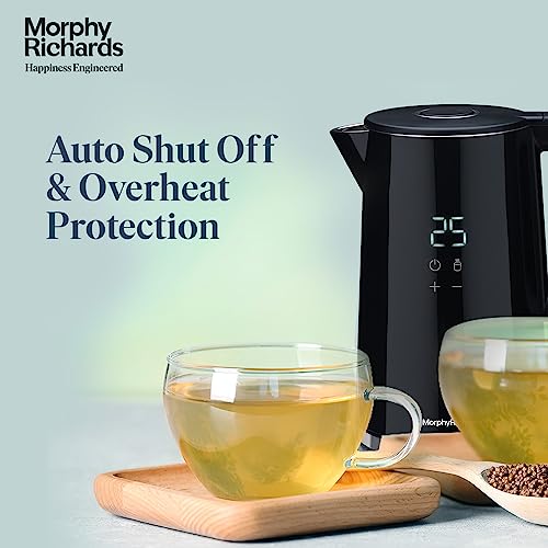 Morphy Richards Windsor Series 1.7 Litre Digital Electric Kettle|Digital Display with Touch Controls|Strix Controller: Accurate Temperature Control|Keep warm function|2 Years Product Warranty|Black - Image 5