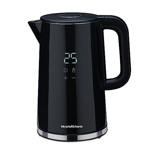 Morphy Richards Windsor Series 1.7 Litre Digital Electric Kettle|Digital Display with Touch Controls|Strix Controller: Accurate Temperature Control|Keep warm function|2 Years Product Warranty|Black - Image 1