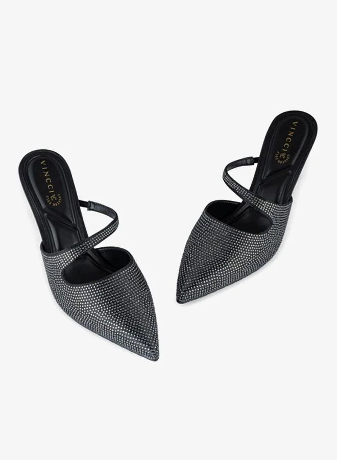 Vincci Black Women Pointed Toe High Heel Pumps for Women | Best Price UAE