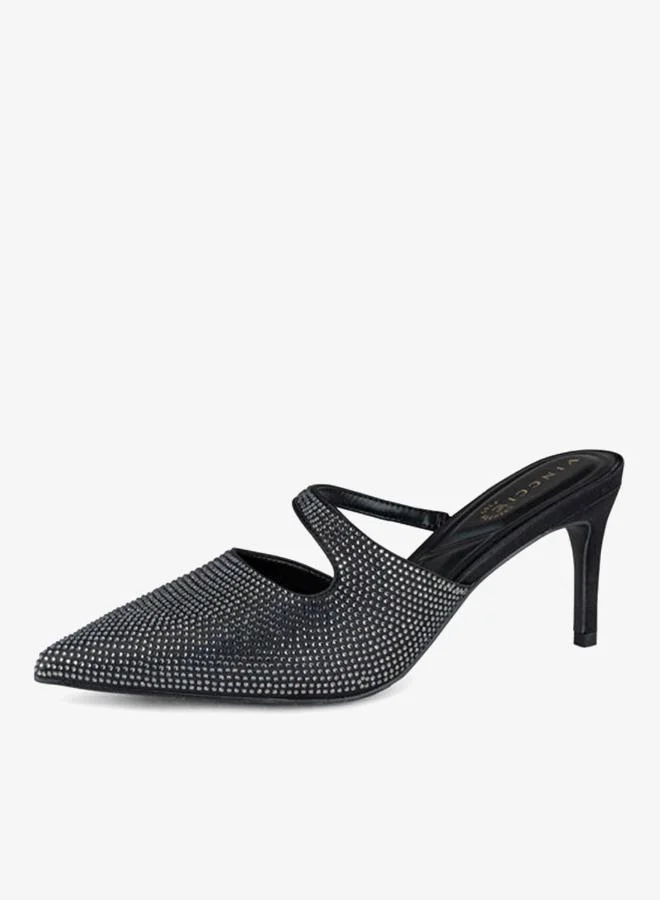 Vincci Black Women Pointed Toe High Heel Pumps for Women | Best Price UAE