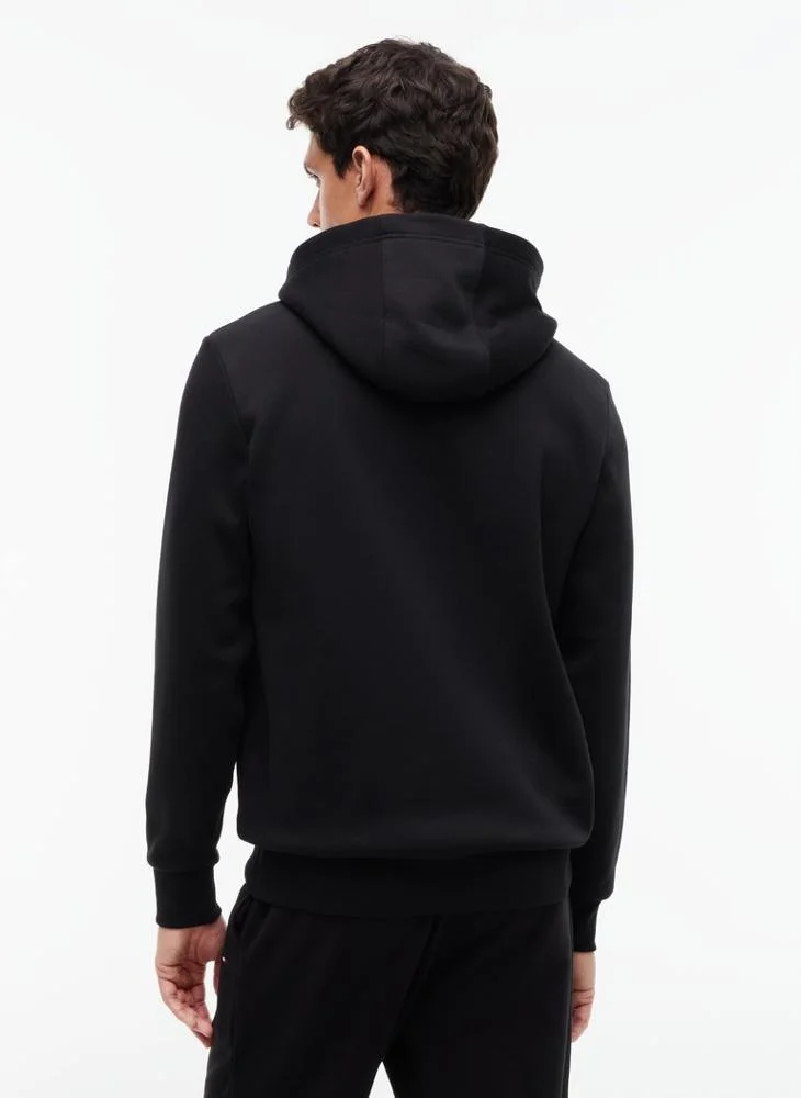Tommy Hilfiger  Logo Fleece Drawstring Hoody for Men | Best Price UAE