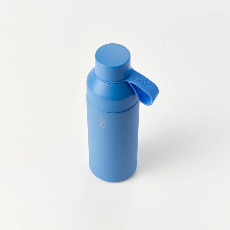 Ocean Bottle - Recycled Stainless Steel Bottle - Eco-Friendly & Reusable (Original 500ml, Lagoon Blue) - Image 1