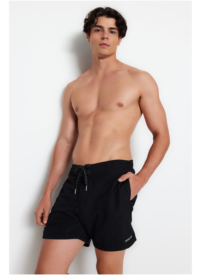 trendyol Black Men's Standard Length Sea Shorts  - Image 1
