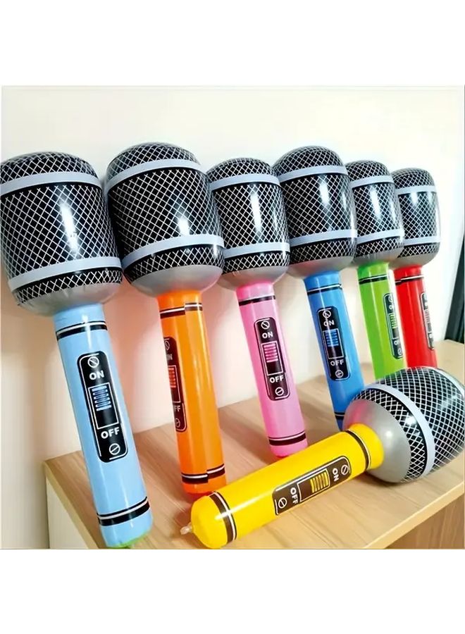3pcs Inflatable Microphone Pool Floats For Stage Performance Beach Party Decor - Image 4